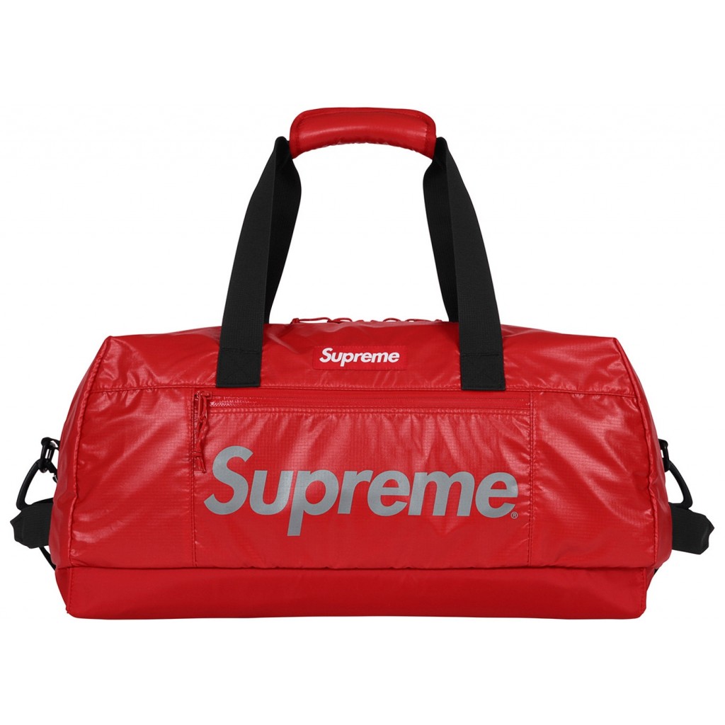 supreme logo duffle bag